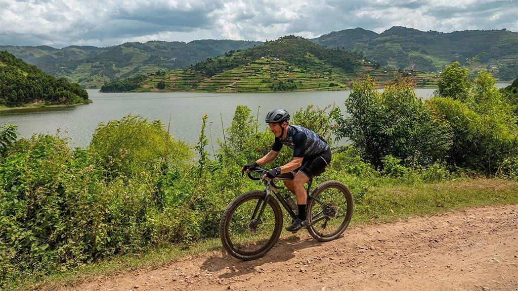 Mountain Biking Through The Highlands around Lake Bunyonyi