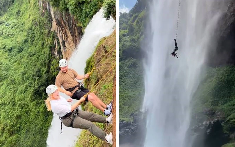 Ziplining at Griffin Falls